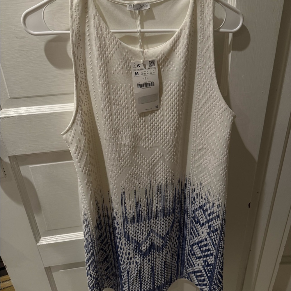 NWT Zara Shift Dress Size M - Picture 9 of 10